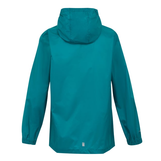 Regatta Great Outdoors Childrens/Kids Pack It Jacket III Waterproof Packaway Black (Exotic Plume/Icy Morn) 100% Polyamide. Design: Plain. Breathable, Lightweight, Logo, Moisture Wicking, Packaway, Side Seams, Storm Flap, Taped Seam, Water Repellent. Neckline: High-Neck. Sleeve-Type: Long-Sleeved. Hood Features: Elasticated, Grown On Hood. Length: R. Fit: R. Fastening: Full Zip. 5000g/m²/24hrs. 13 Years: 32.5 in. 11-12 Years: 31 in. 2 Years, 2-3 Years: 21.5 in. 5-6 Years: 24 in. 3-4 Years: 22.5 in. 7-8 Years: 26 in. 15-16 Years: 36.5 in. 14 Years, 14-15 Years: 34 in. 9-10 Years: 29 in.