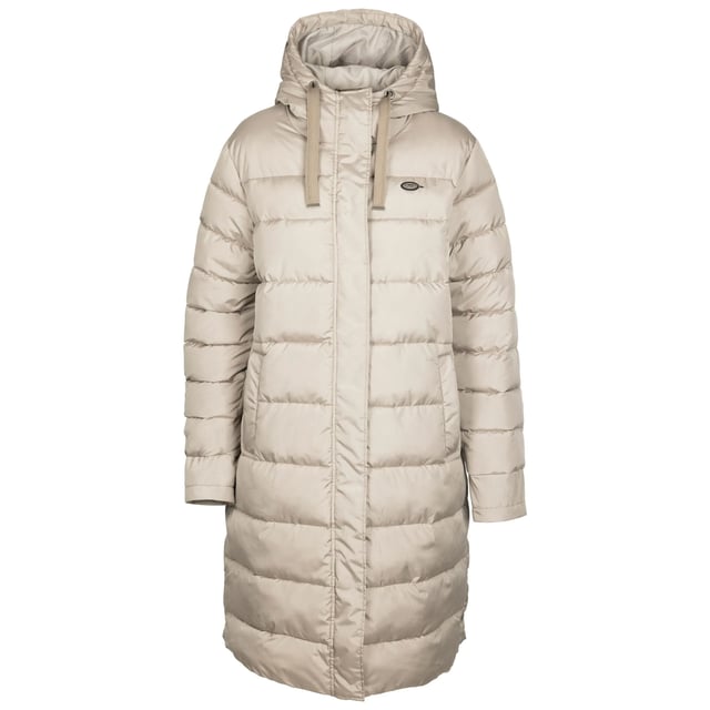 100% Polyester. Stof: Pongee. Voering: Zacht, tafzijde. Ontwerp: Logo, Quilted. Stoftechnologie: Duurzaam, Isolerend, Lichtgewicht. Halslijn: Kapitein. Mouwtype: Met lange mouwen. Gewatteerd, Ventilatieopeningen zijkant, Gestikte schotten. Kapkenmerken: Trekkoord, Gegroeid op de kap. Lengte: Lange lijn. Zakken: 2 Zijzakken. Sluiting: Ritssluiting voorkant, drukknoop, stormflap. XXS: 31 in. XS: 32 in. S: 34 in. M: 36 in. L: 38 in. XL: 40 in. XXL: 42 in. 3XL: 44 in.