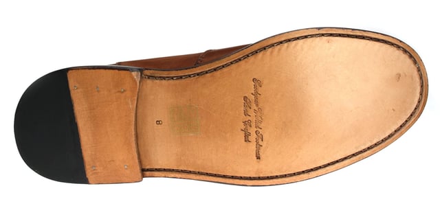 Benchgrade handmade footware. The Benchgrade brand was established in 1920 in London and strive to provide quality and hardwearing footwear.
Ideal for any formal or casual occasions, in tan brown or black with full leather lining and goodyear welted leather sole. This handmade harewood dealer also includes a leather heel with pvc insert for traction. Availble in size 7-12