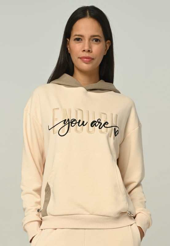 Tom Barron Damen-Trainingsanzug-Set mit You Are Enough-Stickerei