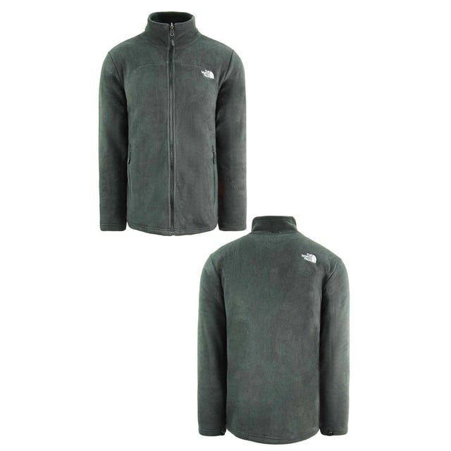The North Face TKA 200 Zip Up Fleece Black Mens Sports Jacket NF0A366LJK3