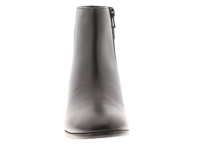 Comfort Plus Womens Boots Ankle Shute Leather Zip black