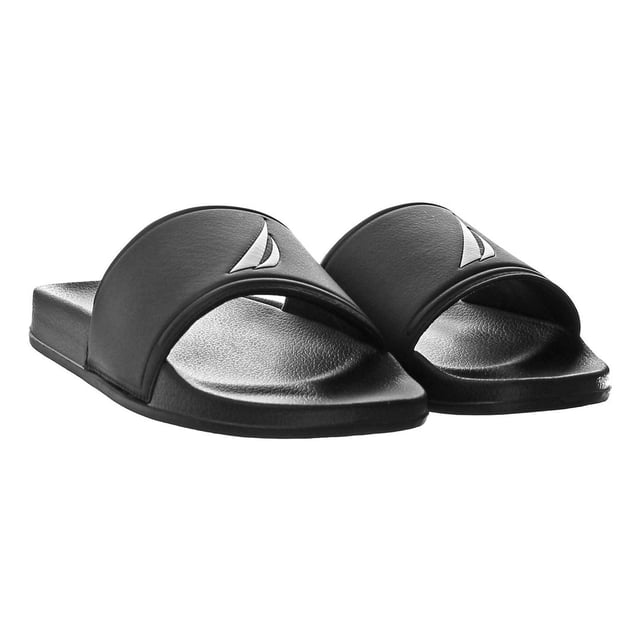 Nautica Habrour Sliders sintéticos sintéticos de hombre nautica N9CR0069 NEGRO