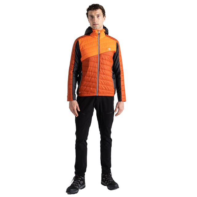 Materiaal: 100% polyester. Stof: Iloft Ecofill, Ripstop. Ontwerp: Kleurenblok, Logo, Quilted. Stof Technologie: Hoge Warmte. Halslijn: Kap, staande kraag. Mouwtype: Met lange mouwen. Eigenschappen van de kap: Grown On Hood, Stretch Binding. Zakken: 2 Zijzakken, Rits. Bevestiging: Volledige ritssluiting. Zoom: Gedeeltelijk Elastisch.