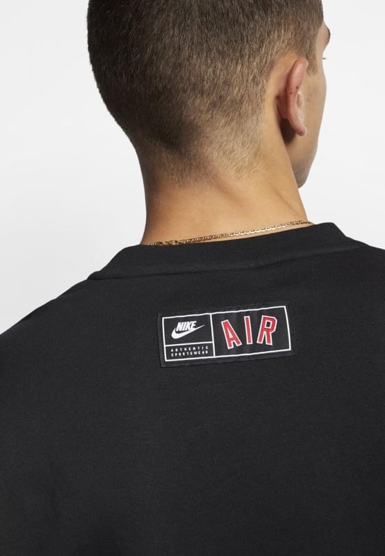 Nike Air Fleece Crew Sweatshirt in Black