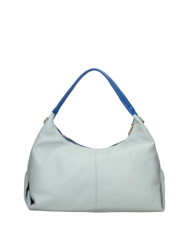 Damen-Umhängetasche mit Reißverschluss. eine Innentasche mit Reißverschluss und zwei offene Innentaschen. fehlende Außentaschen. verstellbarer und abnehmbarer Schultergurt aus Leder. Ledergriff. ein Innenfach. Umhängetasche | Außenmaterial für Damen, gefüttert mit 70 % Baumwolle – innen 30 % Polyester. Maße: 45x30x16 cm. Hergestellt in Italien
