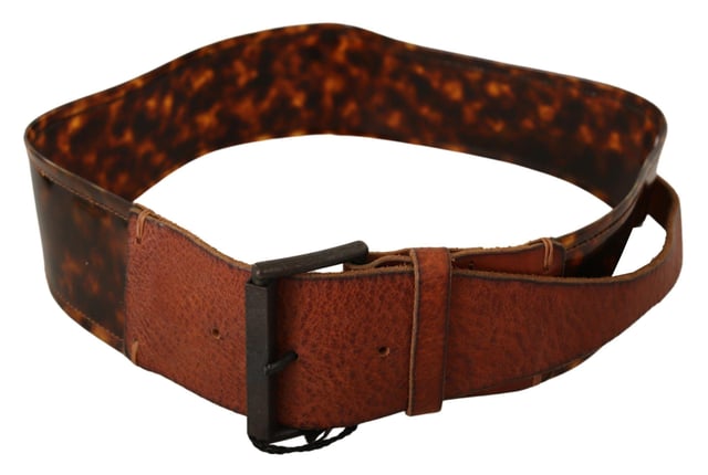 Brand new with tags
  Crafted from dark brown leather
  Vintage-tone hardware
  Buckle fastening
  Adjustable design
  Made in Italy
  Solid pattern
  Logo details
  Adds a touch of sophistication
  Elevate your style