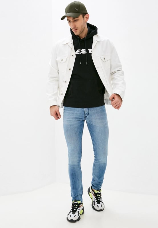 Diesel S Agnes BRO Mens Sweat Hoodie in Black