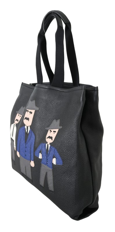 Brand: Dolce & Gabbana
  Model: Tote shopping travel Bag
  Color: Black with #DGFAMILY
  Material: 90% Leather 1% Nylon 9% PL
  Logo details
  Made in Italy
  Measurements: 40cm x 30cm x 20cm
Material: 90% Leather 1% Nylon 9% PL