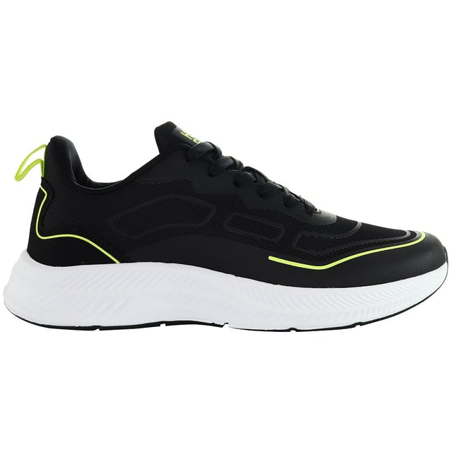 The Henleys Duncan Men's Running Trainers are engineered to provide optimal performance and comfort for your running sessions. Here's a breakdown of their key features:

 Dynamic Design:  The Duncan trainers feature a dynamic and modern design, blending functionality with style to keep you looking sharp while you train.

 Breathable Mesh Upper:  Designed with a breathable mesh upper, these trainers offer superior ventilation, ensuring your feet stay cool and dry even during intense workouts.

 Lightweight Build:  Crafted with lightweight materials, the Duncan trainers offer a nimble and agile feel, allowing you to move freely and effortlessly on the track or pavement.

 Responsive Cushioning:  These trainers boast responsive cushioning in the midsole, providing excellent shock absorption and energy return with every stride, minimizing fatigue and maximizing performance.

 Reflective Accents:  Enhanced with reflective accents, the Duncan trainers improve visibility in low-light conditions, enhancing safety during early morning or evening runs.