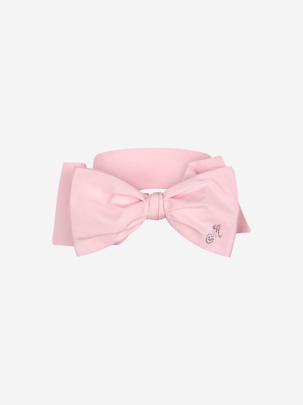 Introducing the Girls Headband by Monnalisa from Italy, an exquisite accessory for any charming ensemble! With its blend of luxury and functionality, it's an essential addition to your little princess's collection. Here are the key features: Italian Craftsmanship: Handcrafted meticulously in Italy, guarantees unmatched longevity and quality. Chic Design: Features a stunning design that adds an irresistible touch of dainty charm and trendiness, making a statement at all times. Utmost Comfort: Composed of superior materials, this headband provides ultimate softness for your little girl's delicate skin, perfect for all-day wear. Give your girl's outfits an elegant touch with this Monnalisa Girls Headband. Order now and let your princess shine in sophistication and style!