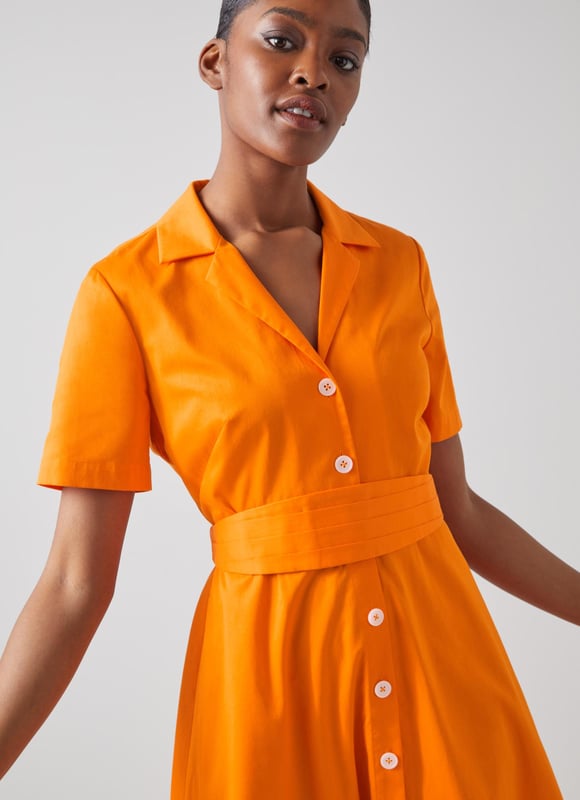 Lk bennett deals orange dress