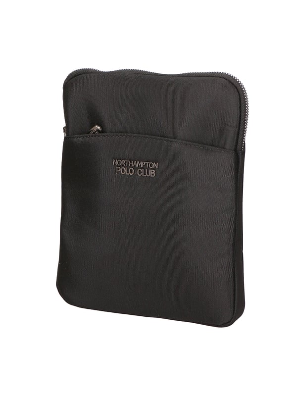 Northampton polo club Messenger -Umhängetasche für Männer in weichem Stoff und vegane Lederdetails. Einzelfach.