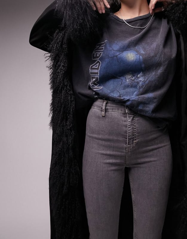 Leather joni jeans store