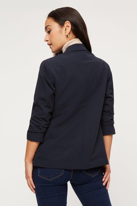Dorothy perkins ruched sleeve jacket cheap