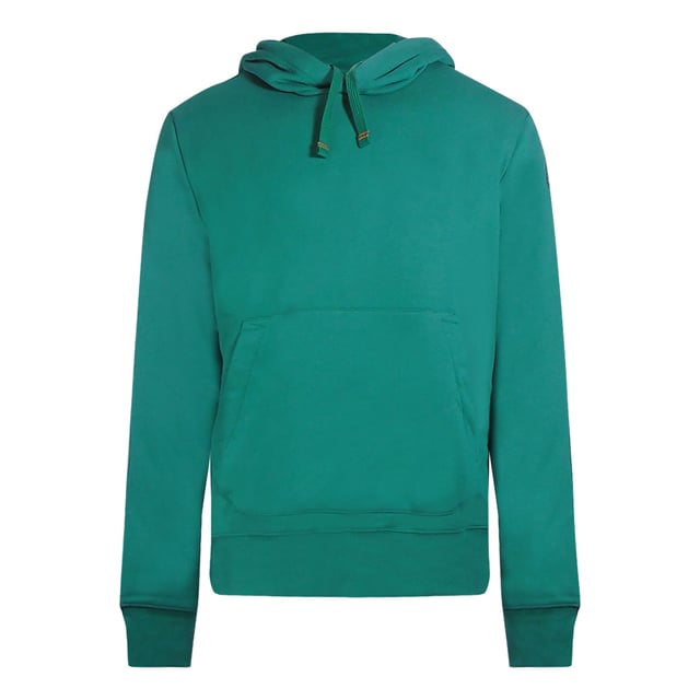 Stay warm and stylish with this Parajumpers Hoodie. Featuring a contemporary design and the iconic Logo, this hoodie is sure to be a conversation starter. Show off your unique style!., Plain, Drawstring Adjustable Hood, 1 Large Kangaroo Pocket, 100% Cotton, Green Hoodie, Hooded Jumper