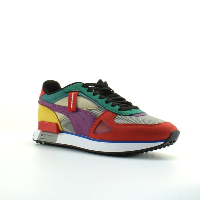 Puma Future Rider HF Los cientos de entrenadores de encaje textiles unisex 373726 01