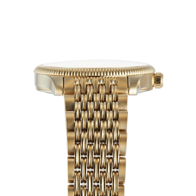 MANUFACTURER PRODUCT NUMBER YA1265021CATEGORY WatchesBRAND GUCCIWATCH MARKERS DotsWATER RESISTANT 50 MetresGender WomenMOVEMENT QuartzCASE MATERIAL Stainless Steel & PVD Yellow GoldDIAL COLOUR SilverSTRAP MATERIAL Stainless Steel & PVD Yellow GoldDIAMETER 29mmBRAND COLLECTIONS G-Timeless