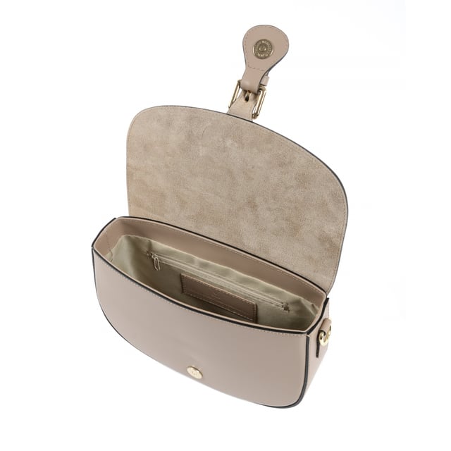 By: 19V69 Italia- Details: BL10296 52 RUGA BEIGE- Color: Beige - Composition: 100% LEATHER - Measures: 23x17x7 cm - Made: ITALY - Season: All Seasons