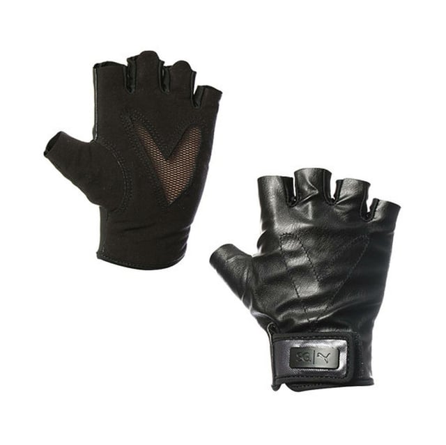 Puma x Selena Gomez Style Womens Biker Handschuhe Fingerloses Schwarz 041526 01