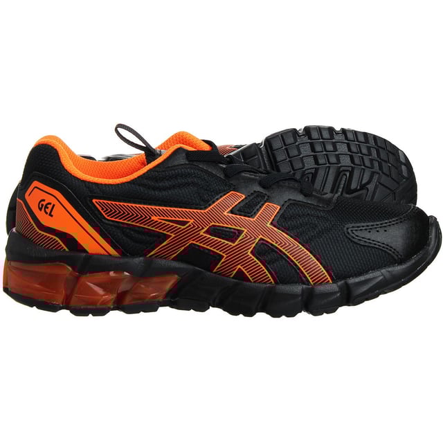 The ASICS Gel-Quantum 90 PS Kids Trainers are a fantastic choice for young active individuals who demand both style and performance in their footwear. These trainers are specially designed to cater to the needs of kids, ensuring they have the support, comfort, and durability required for all their daily adventures.

Key Features:

 Gel Cushioning Technology:  The Gel-Quantum 90 PS features ASICS' signature Gel cushioning technology in the heel area. This provides exceptional shock absorption and cushioning, reducing the impact on your child's feet and joints during play, sports, or everyday activities.

 Lightweight and Breathable:  These trainers are crafted with lightweight materials that allow for unrestricted movement. The breathable upper ensures proper ventilation, keeping your child's feet cool and dry even during intense physical activities.

 Durable Outsole:  The outsole is made from a tough rubber compound that provides excellent traction on various surfaces, whether it's the playground, the school gym, or the sports field. This feature ensures stability and prevents slipping or skidding.

 Secure Fit:  The ASICS Gel-Quantum 90 PS trainers feature a secure and adjustable closure system, usually in the form of hook-and-loop straps or laces. This allows for a customized and snug fit, ensuring your child's feet stay supported and comfortable throughout the day.

 Stylish Design:  ASICS is known for its stylish and modern designs, and these trainers are no exception. They come in a variety of color options and sport the iconic ASICS logo, making them a fashionable choice for kids who want to look good while staying active.

 Versatile Usage:  Whether your child is into running, playing sports, or simply needs a comfortable pair of shoes for school, the Gel-Quantum 90 PS trainers are versatile enough to meet all these needs.