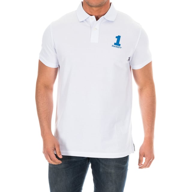 Short sleeve polo.
 Lapel collar with ribbed finish.
 Print of the brand's name on the back of the lapel collar.
 Half button closure on the front.
 Sleeves with ribbed finish.
 Personalized embroidery by the firm, on the upper side.
 Comfortable and breathable fabric.
 Seams seen in tone.
 Composition: 93% Cotton, 7% Elastane
 Care:
- Wash maximum at 30ºC.
 - Iron at medium temperature, max. 110ºC.
 - It is not allowed to use a dryer.
 - Do not use bleach.
 - Does not support dry cleaning.