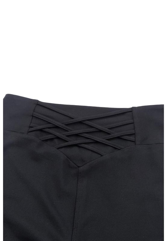 Flattering and comfortable high waist design
  Criss cross detailing for a stylish touch
  Suitable for workout sessions and casual wear
  Made from Quality materials for durability
  Tummy control feature for a more streamlined silhouette
  Perfect for women seeking style and functionality