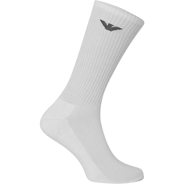 Emporio Armani Men's Crew Socks
Style Code: CC300
77% Cotton, 21% Polyamide, 2% Elastane
Made In Turkey
Regular Fit
3 Pairs
Lightweight Knit
Brand Logo
Ribbed Elastic Cuffs
Stretchable
Solid Colour
Machine Wash Warm