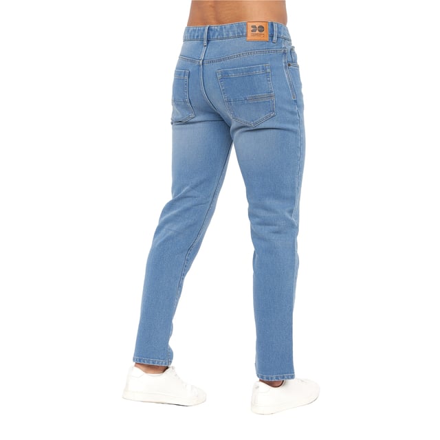 Crosshatch Mens Lampoons Slim Jeans (Light Wash)