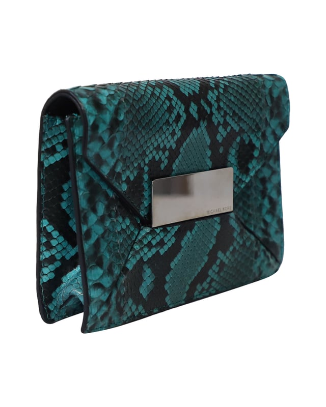 Michael kors shop clutch snakeskin