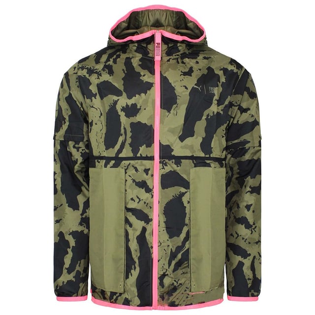 The Puma x First Mile Zip Up Hooded Jacket features a sleek and modern design with a black and green color combination, making it a stylish and eye-catching outerwear option. The zip-up closure offers versatility, allowing you to adjust the level of coverage and style.


Crafted with the innovative First Mile yarn, this jacket is made from recycled plastic bottles collected in low-income communities. By choosing this jacket, you contribute to a more sustainable future while enjoying the comfort and performance of high-quality materials.


The long sleeves and woven fabric offer a comfortable and durable fit that allows for ease of movement. The adjustable hood provides added coverage and protection from the elements, making this jacket suitable for various weather conditions.


Designed with functionality in mind, this jacket features multiple pockets for convenient storage. The zippered chest pocket and front zip pockets provide secure and accessible storage options for your essentials, such as your phone, keys, or wallet.


Embrace the Puma x First Mile collaboration and make a statement with your style while contributing to a sustainable future. The black and green zip-up woven hooded jacket combines fashion-forward design, functionality, and eco-consciousness. Elevate your outerwear collection with this versatile and responsible choice from Puma.