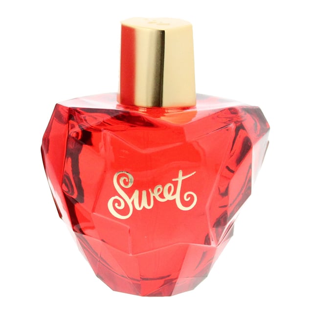 Sweet by Lolita Lempicka is a floral fruity gourmand fragrance for women. Top notes are sour cherry and sugar. Middle notes are iris, angelica and cacao. Base notes are musk and cashmere wood. Sweet was launched in 2014.