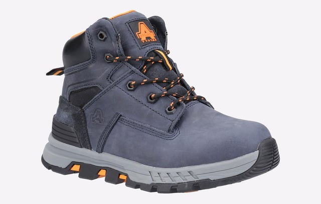 Amblers Safety present these lightweight womens Safety Boots, designed with a water-resistant upper, a deep padded ankle collar, a cushioned footbed, and an EVA midsole.
- Water Resistant Full Grain Nubuck & Crazy Horse Leather Upper- Moulded TPU Heel Chassis to Enhance Support- Reflective Laces and Counter Panel for Extra Visibilty- Deep Padded PU Collar for Extra Comfort- Comfortable, Cushioned and Removable PU Footbed- Lightweight Athletic EVA Midsole- Shock Absorption midsole- Quality Rubber Outsole with technical tread pattern for traction- Non-Marking Rubber Outsole- Outsole Heat Resistant to 300 Degrees- Oil Resistant Outsole