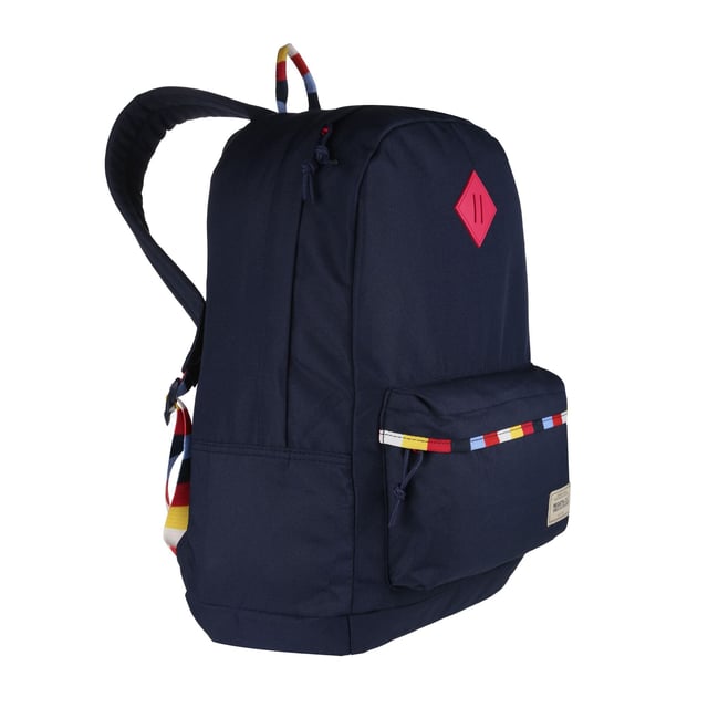 100% Polyester. Fabric: Recycled. Fastening: Zip. Adjustable Shoulder Strap, Key Clip, Laptop Pocket, Padded Straps. Compartments: Laptop. Pockets: 1 Security Pocket, 1 Padded Pocket, 1 Front Pocket, 1 Zip Pocket. Capacity: 20L. 43 x 30 x 16 cm
