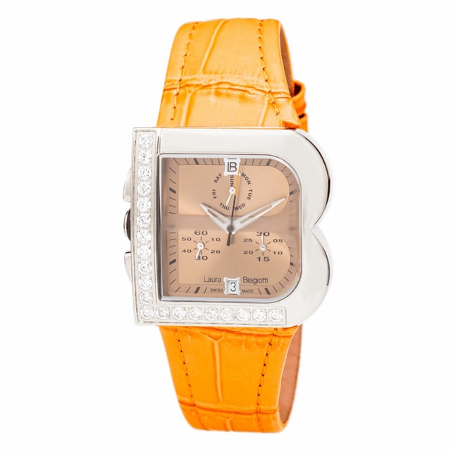 Laura Biagiotti LB0002-NA - Herrenuhr Quarz aus Edelstahl• Material: Edelstahl• Glas: Mineral• Armband: Leder• Farbe: Silber• Wasserbeständigkeit: 0 m (0 ATM)• Gehäusegröße: 33 mm