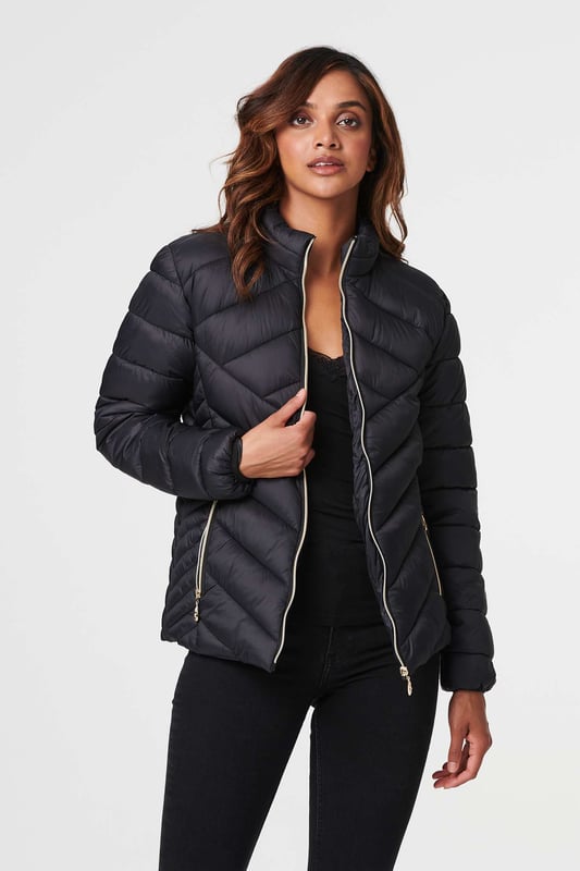 Firetrap long luxury sales bubble jacket ladies
