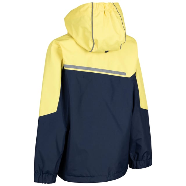 Trespass Boys Submerged Waterproof Jacket (Navy/Yellow)