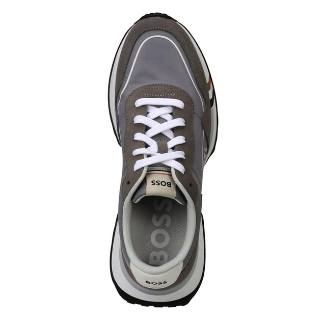 Mens BOSS Jonah Run Trainers in brown.- Suede upper.- Lace-up fastening.- BOSS branding.- Contrasting white rubber sole.- Ref: 50498907241