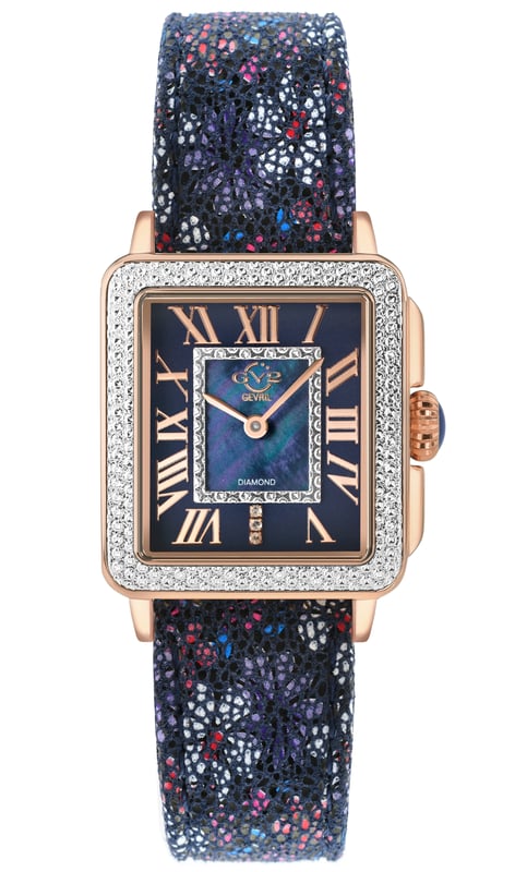 GV2 Padova Leather Blue 12306F Swiss Quartz Watch