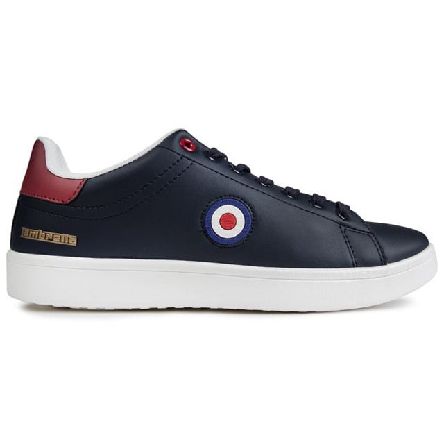 The Pinball Court Trainers From Lambretta Have A Classic Design With Both Style And Comfort In Mind. Featuring A Soft, Blue Upper, The Legendary Lambretta Target Logo, Padded Ankle Collar And Comfort Insole, These Shoes Are Ideal For Everyday Wear. Perfect For Hitting The Town Or Relaxing With Friends, They're A Must-have Addition To Any Man's Wardrobe.