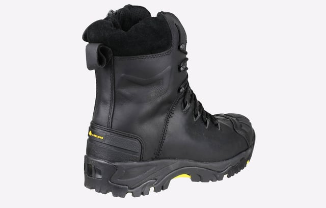 A hard wearing waterproof safety hi-leg boot with water resistant full grain leather, composite toe cap, non-metallic penetration resistance midsole and 200g thinsulate
Fully waterproof composite safety boot
Breathable Waterproof Membrane & Mesh Lining
Water resistant nubuck leather upper
Thinsulate lining and temperature resistant outsole
YKK Metal Side Zip
Thinsulate Lining for Cold Insulation
Padded Suede Collar and Padded Mesh Tongue
Removable memory foam footbed
Passes SRC Slip Resistant Standards
Conforms to EN ISO 20345:2011 Safety Footwear Standards