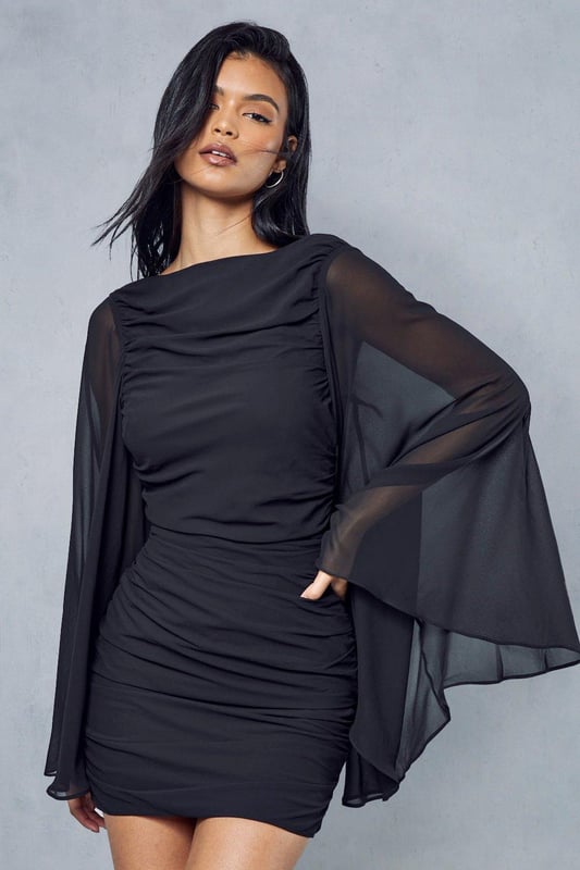 Adding chiffon sleeves to a dress discount