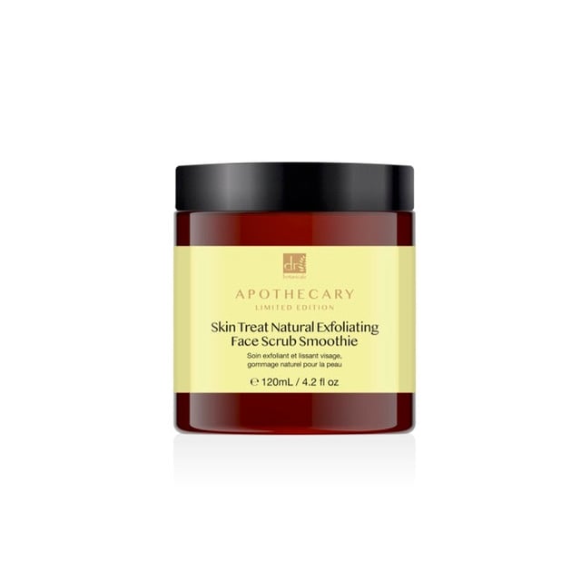 Nuestro batido exfoliante natural Skin Treat es una lujosa mezcla de piedras pómez y aceite de albaricoque. Esta fórmula de belleza limpia mejora el tono de la piel, desobstruye los poros y elimina la piel seca, dejando el cutis suave, sedoso y radiante. Diga adiós a la opacidad y hola a un cutis sano y resplandeciente.
