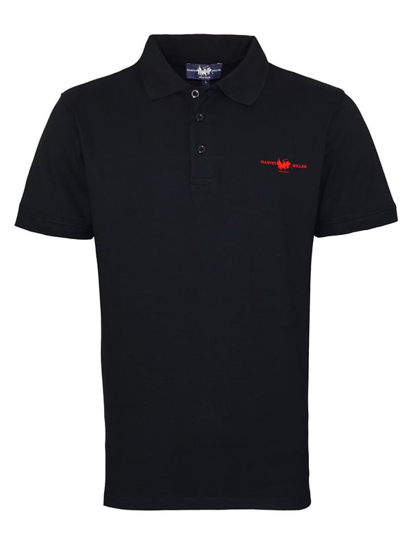 Herenpoloshirt met logoprint op de borst. Ideaal voor het warme seizoen voor sport en vrije tijd.