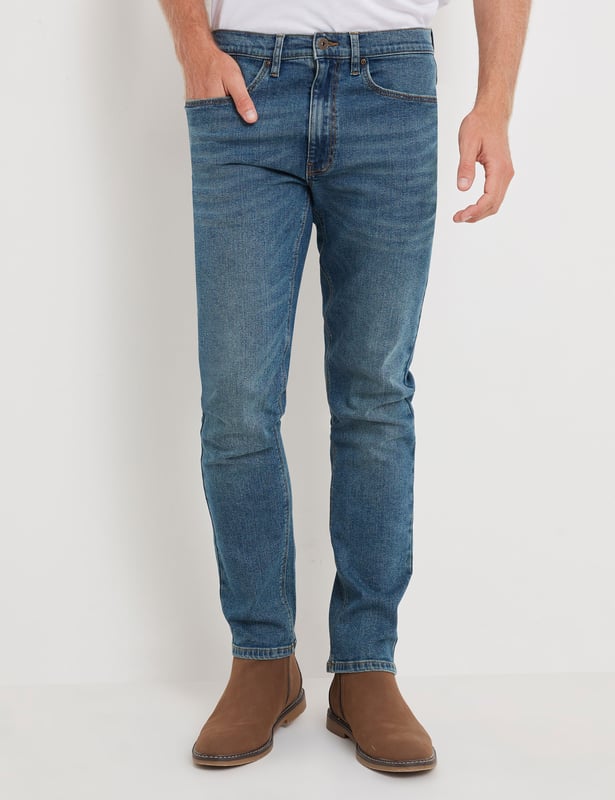 RIVERS Mens Jeans Blue Slim Leg Cotton Pants Premium