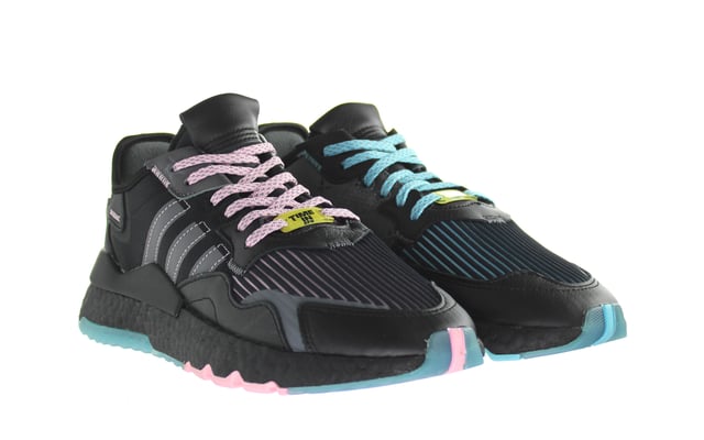 Adidas Ninja Nite Jogger Frainers negros para hombres Defina tu propio camino. Y si necesita un poco de inspiración sobre cómo hacerlo, no busque más. En colaboración, las dos revoluciones culturales se unen para llevar esa mentalidad de riesgo a las calles.