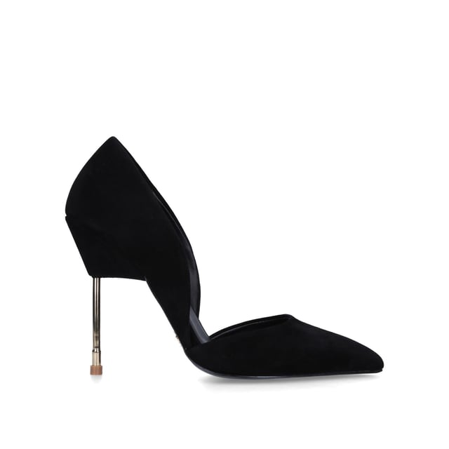Kurt geiger black store and gold heels