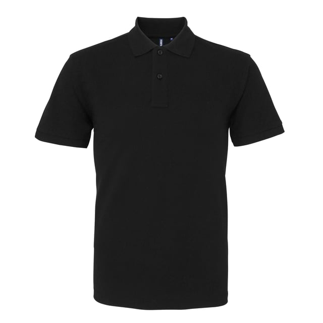 Material: 100% organic cotton. Classic fit polo. 2-button placket. Short sleeves. Side vents. Knitted collar and cuffs. Size guide: S - 37in, M - 40in, L - 42in, XL - 44in, 2XL - 47in, 3XL - 50in.