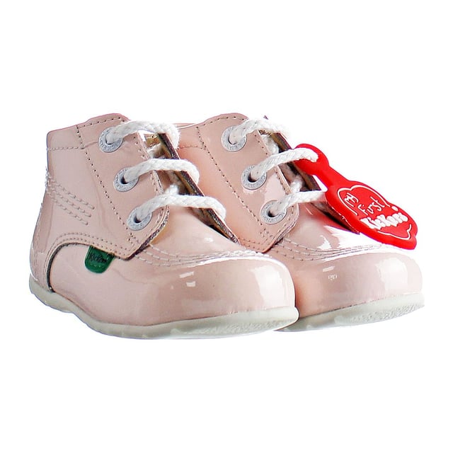 Kickers Kick Hi B Core Lace-Up Rosa Otro Cuero Niños Botas 1 13112