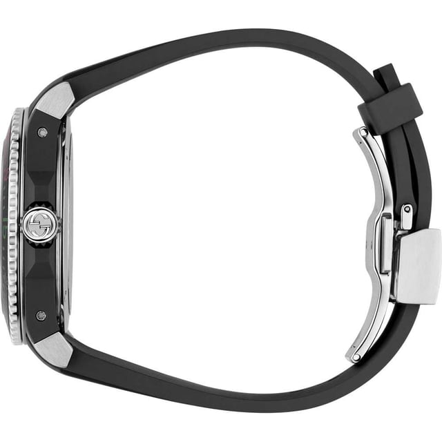 Product Code: 17371427Manufacturer Product Number: YA136323Category: WatchesBrand: GucciWatch Markers: DotsWater Resistant: 200 MetresRecipient: UnisexMovement: QuartzCase Material: Stainless SteelDial Colour: BlackStrap Material: RubberDiameter: 40mmBrand Collections: Gucci Dive